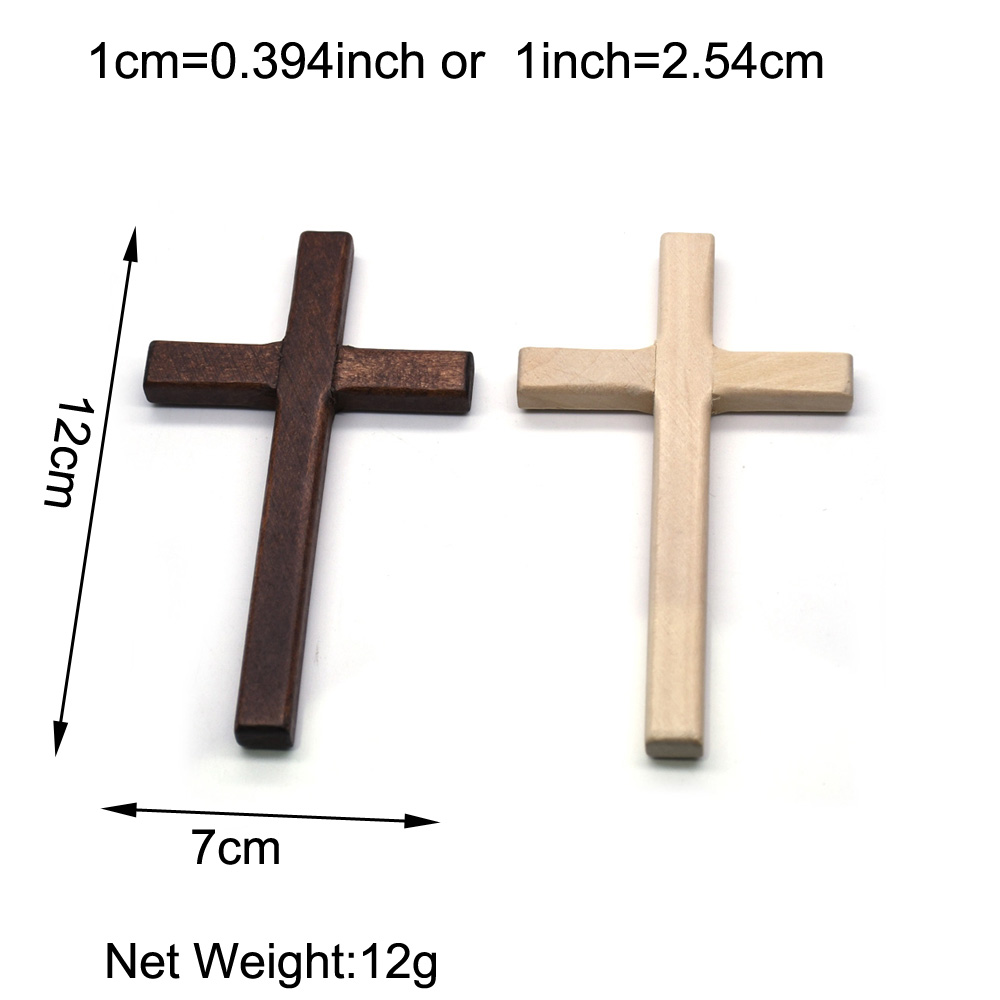 12*7cm Handcrafted Wooden Cross