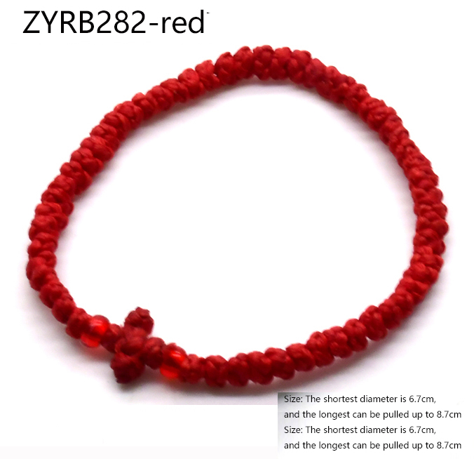 Handmade Hand Rope Stretchable Rope Cross Bracelet