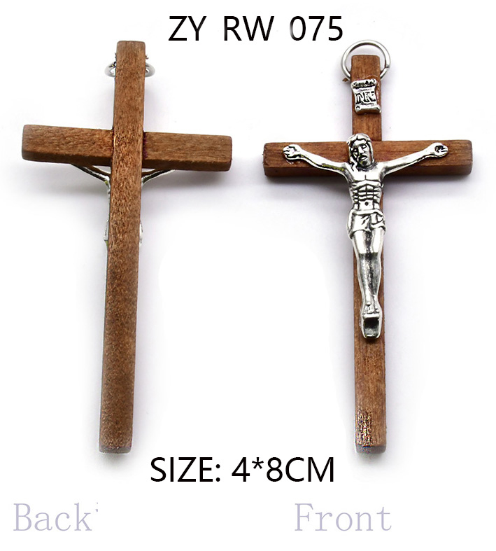 Wooden Crucifixion Figure of Christ Cross