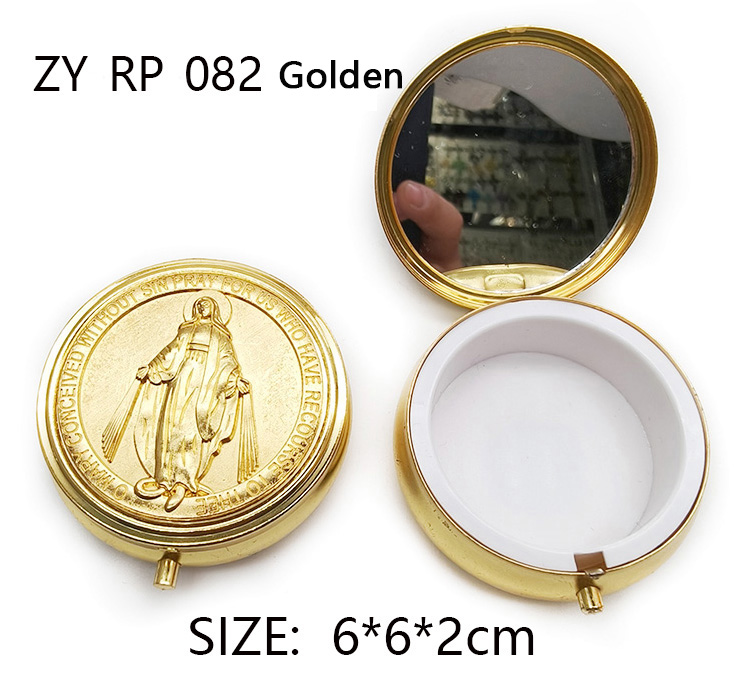 Virgin Mary metal box rosary gift box metal box packaging box necklace gift box