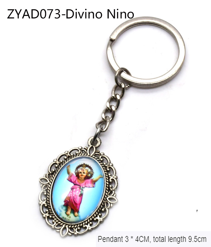 Nino Glass Texture Retro Keychain Pendant