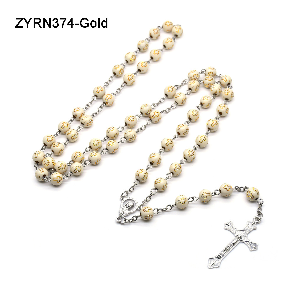 Cross Beads Prayer Beads Necklace