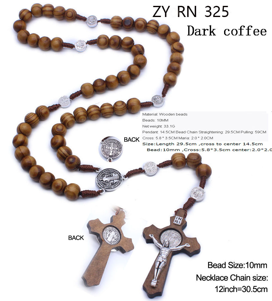 Classic Cross Beaded Necklace