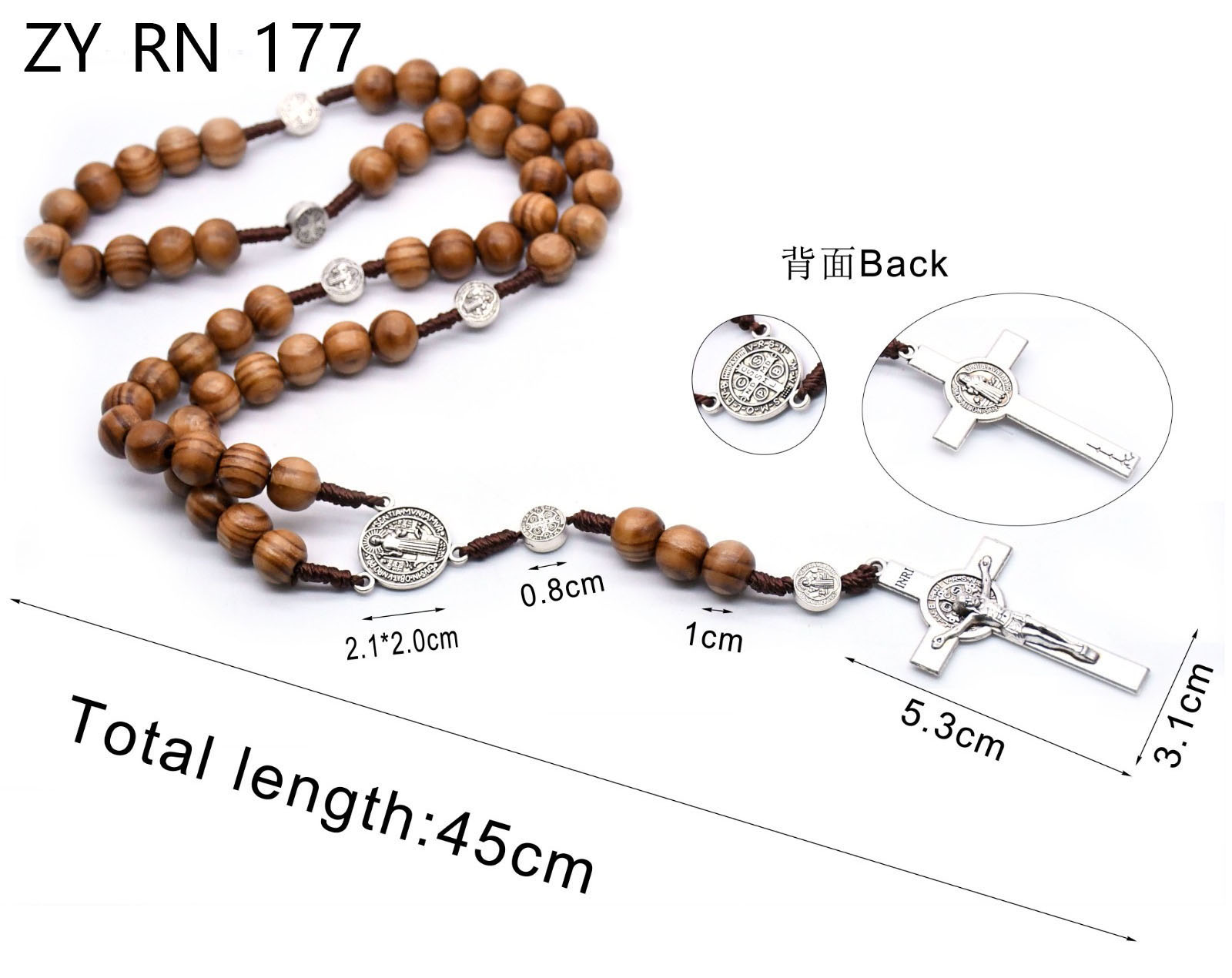 cross rosary necklace