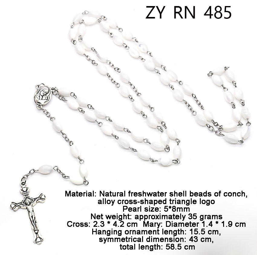 shell beads prayer beads necklace