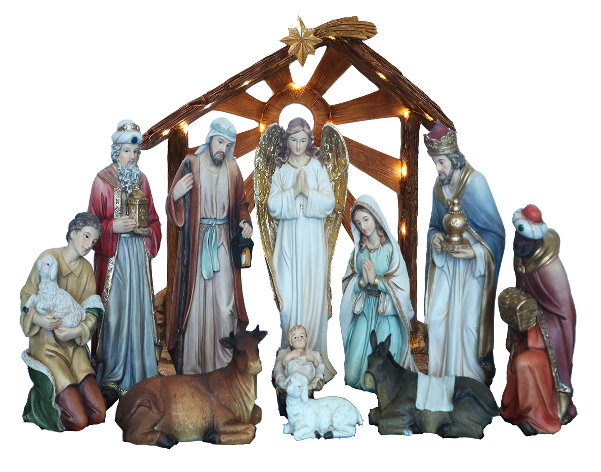Nativity  set with stable